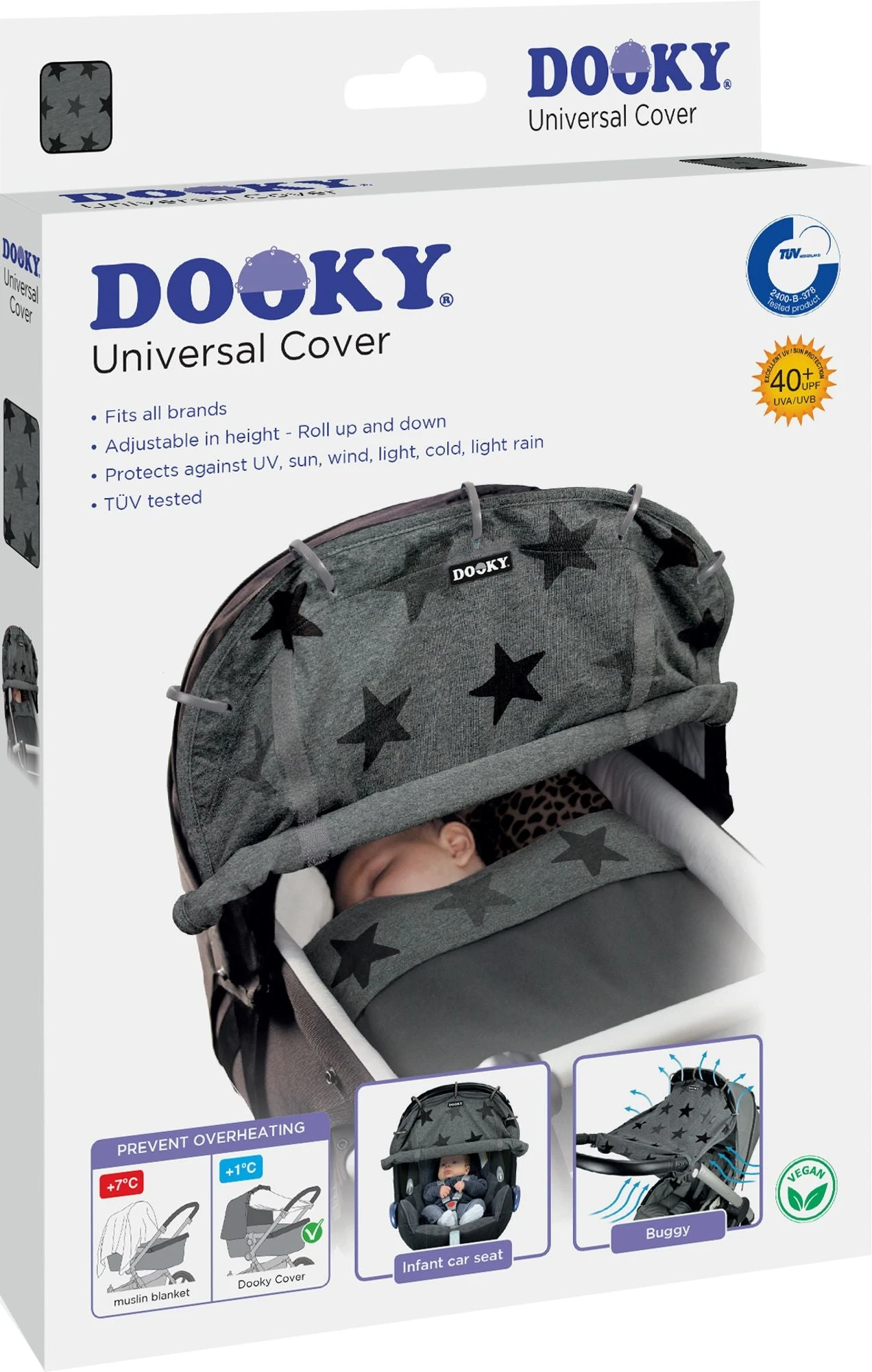 Dooky Universal Shade | Grey Stars 4 Dooky Universal Shade | Grey Stars - Image 4