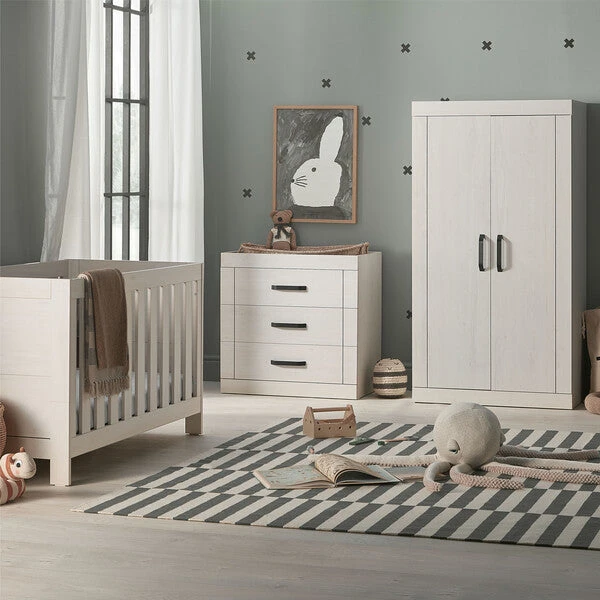 Silver Cross Alnmouth 3 Piece Nursery Furniture Set 1 Silver Cross Alnmouth 3 Piece Nursery Furniture Set