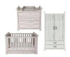 Babystyle Noble Complete 3 Piece Room Set & FREE Mattress - Soft Oak