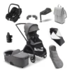 Bugaboo Dragonfly Ultimate Bundle With Maxi-Cosi Cabriofix I-Size Car Seat - Graphite With Grey Melange