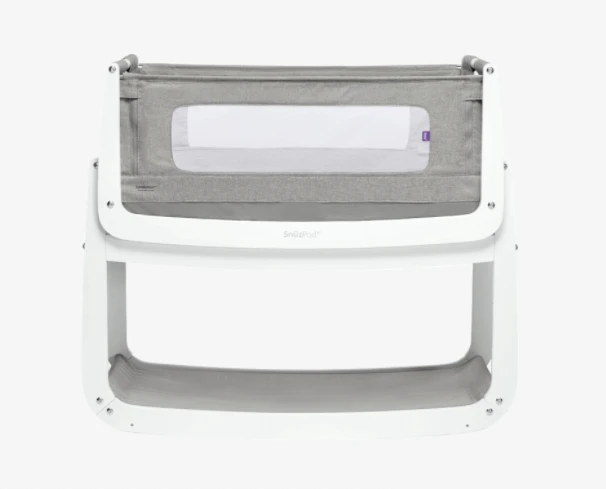 SnuzPod4 Bedside Crib Starter Bundles - Dusk Grey (White Sheets) 2 SnuzPod4 Bedside Crib Starter Bundles - Dusk Grey (White Sheets) - Image 2