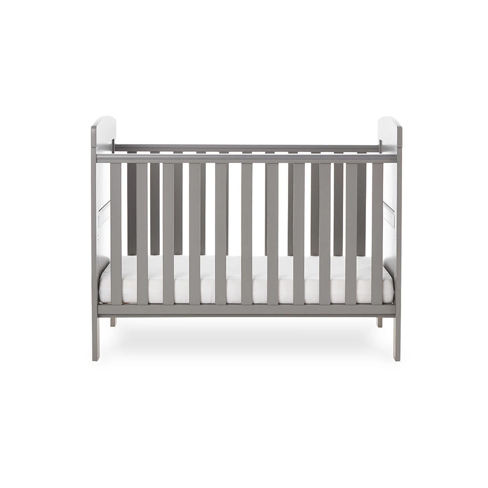 Obaby Grace Mini Cot Bed- Taupe Grey 3 Obaby Grace Mini Cot Bed- Taupe Grey - Image 3