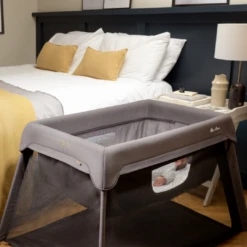 Silver Cross Slumber Travel Cot With Newborn Insert & Travel Bag | Stone -Baby Products Store 2u0evvbr4yb