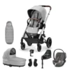 Cybex Balios Luxury Bundle With Cloud T Car Seat - Lava Grey/Silver (2023)