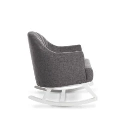 Obaby Round Back Rocking Chair - White And Grey -Baby Products Store 33vj1ktiakp