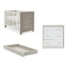 Obaby Nika Mini 2 Piece Room Set & Underdrawer - Grey Wash & White