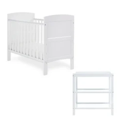 Obaby Grace Mini 2 Piece Room Set - White
