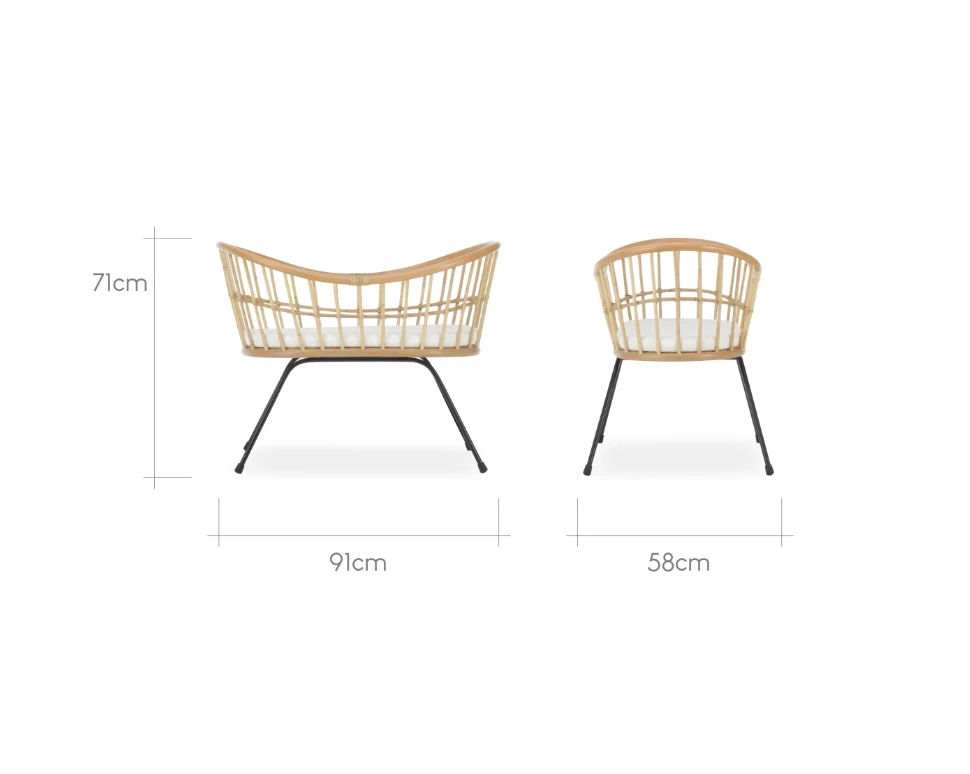 CuddleCo Aria Wave Crib | Rattan 4 CuddleCo Aria Wave Crib | Rattan - Image 4