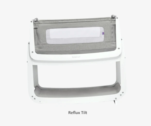 SnuzPod4 Bedside Crib Starter Bundles - Dusk Grey (White Sheets) 3 SnuzPod4 Bedside Crib Starter Bundles - Dusk Grey (White Sheets) - Image 3