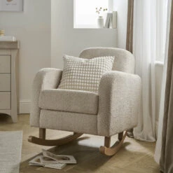 CuddleCo Etta Nursing Chair | Boucle Mushroom