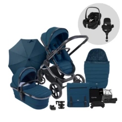 ICandy Peach 7 Pushchair & Maxi Cosi Pebble 360 PRO Travel System Bundle | Cobalt On Phantom