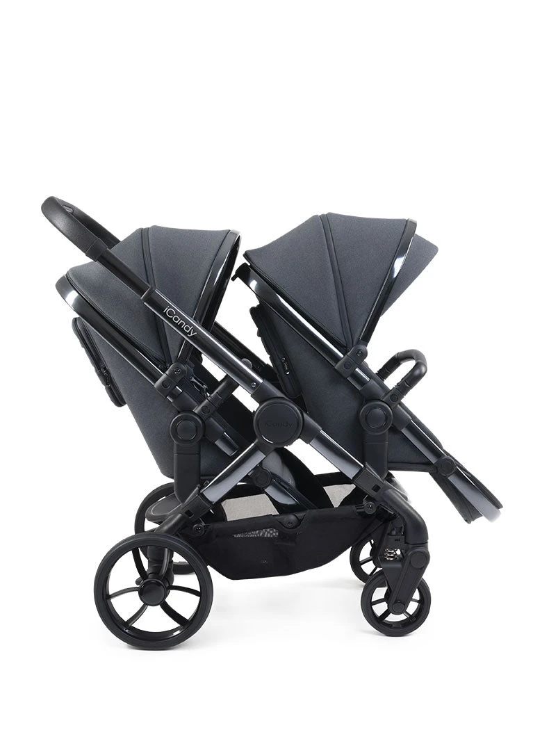 ICandy Peach 7 Twin Pushchair - Truffle | Phantom 5 ICandy Peach 7 Twin Pushchair - Truffle | Phantom - Image 5