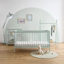 CuddleCo Nola Clothes Rail | Sage Green -Baby Products Store 40zktuowbsv