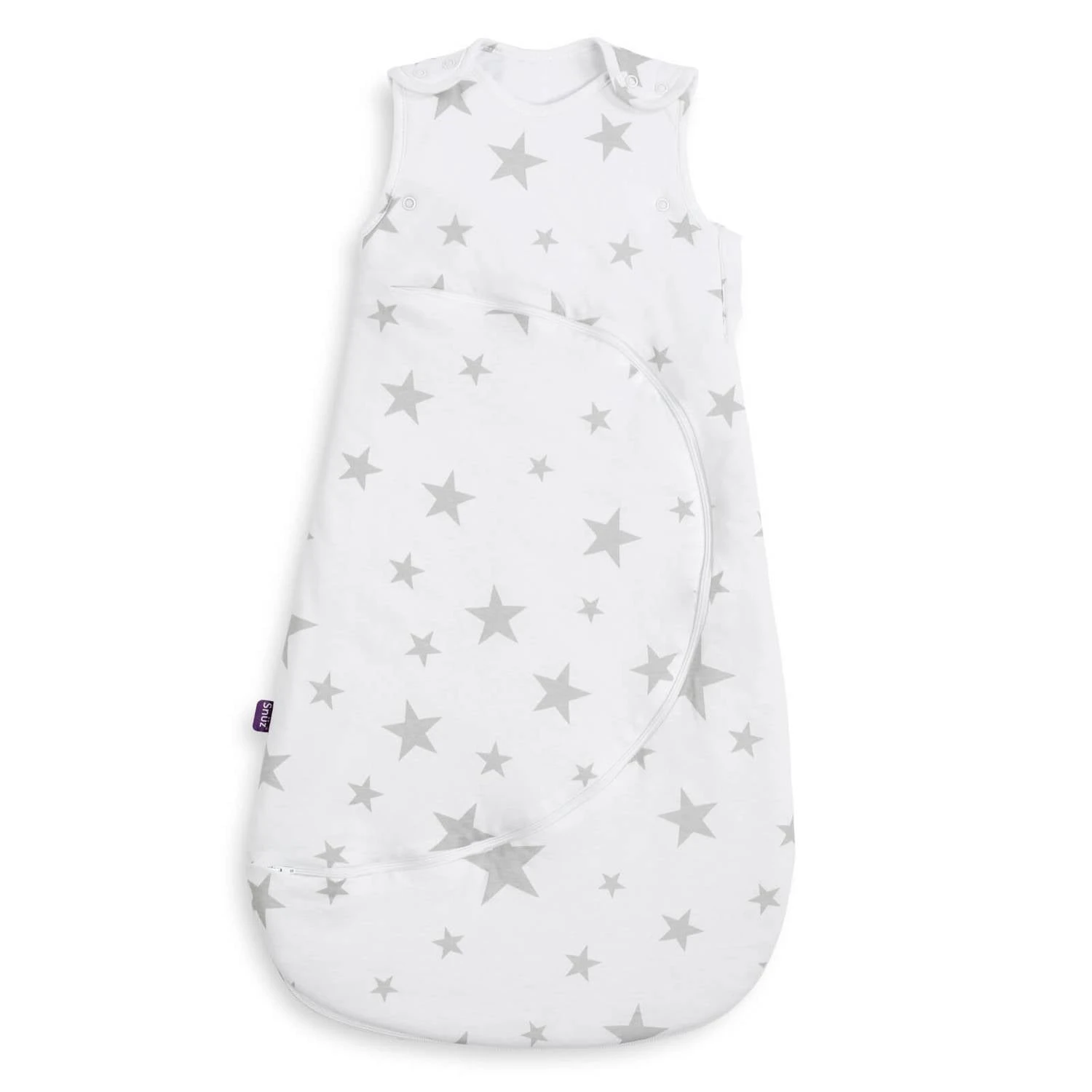 SnuzPouch Sleeping Bag1.0 Tog - Grey Star (0-6 Months) 1 SnuzPouch Sleeping Bag1.0 Tog - Grey Star (0-6 Months)