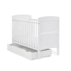 Obaby Grace Mini, Underdrawer & Fibre Mattress | White -Baby Products Store 4hxmifjwqnz