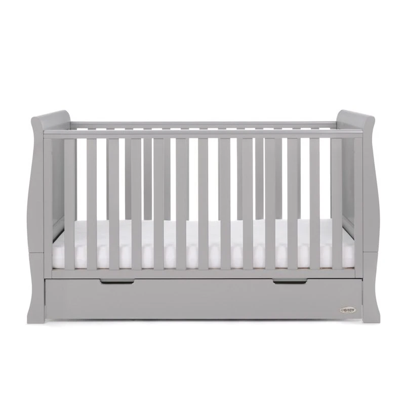 Obaby Stamford Classic Cot Bed & Cot Top Changer - Warm Grey 4 Obaby Stamford Classic Cot Bed & Cot Top Changer - Warm Grey - Image 4