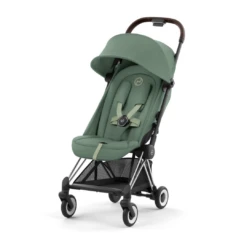 Cybex Coya Platinum Compact Stroller | Leaf Green On Chrome