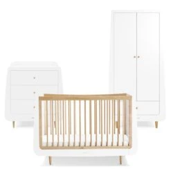 SnuzKot Skandi 3pc Nursery Furniture Set | Natural