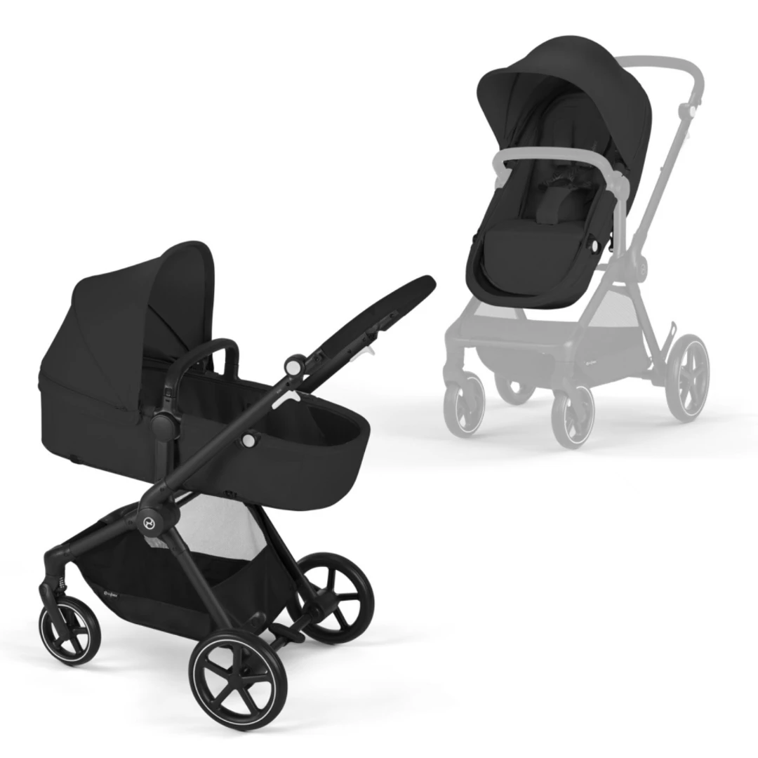 Cybex Eos 2 In 1 Travel System With Aton B2 | Moon Black 2 Cybex Eos 2 In 1 Travel System With Aton B2 | Moon Black - Image 2