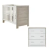 Obaby Nika 2 Piece Room Set- Grey Wash & White