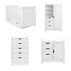 Obaby Stamford Classic 4 Piece Room Set - White