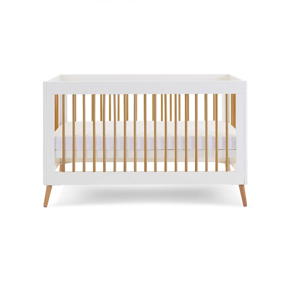 Obaby Maya Cot Bed | White With Natural 5 Obaby Maya Cot Bed | White With Natural - Image 5