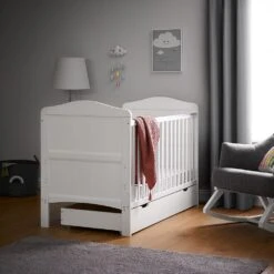 Obaby Whitby Cot Bed & Underdrawer - White