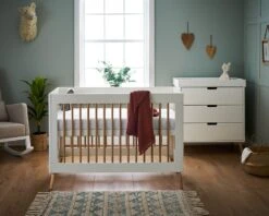 Obaby Maya 2 Piece Room Set | White With Natural