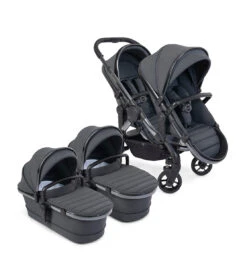 ICandy Peach 7 Twin Pushchair - Dark Grey | Phantom