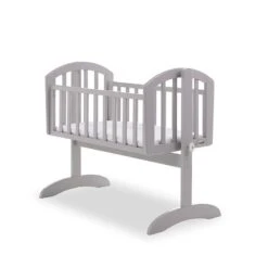 Obaby Sophie Swinging Crib & Mattress - Warm Grey