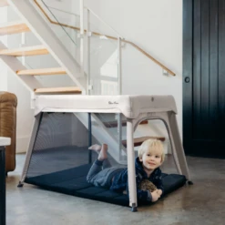 Silver Cross Slumber Travel Cot With Newborn Insert & Travel Bag | Stone -Baby Products Store cg2koqxg1ac