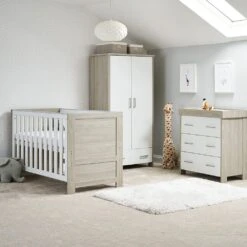 Obaby Nika 3 Piece Room Set- Grey Wash & White -Baby Products Store csg2imiadbr
