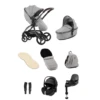 Egg 3 Stroller Luxury Travel System With Maxi-Cosi Pebble 360 Pro Car Seat | Glacier