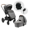 Nuna Mixx Next Pushchair & Arra Next I-Size Travel System - Granite