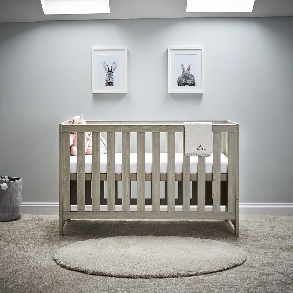 Obaby Nika Cot Bed - Grey Wash 5 Obaby Nika Cot Bed - Grey Wash - Image 5