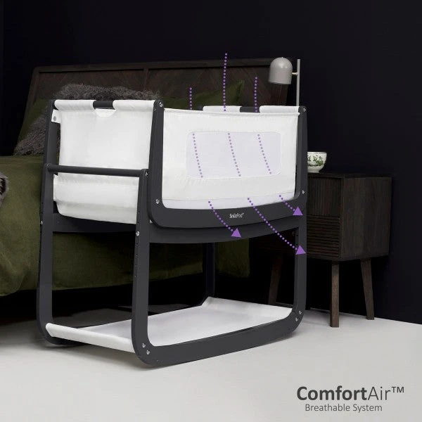 SnuzPod4 Bedside Crib - Slate 5 SnuzPod4 Bedside Crib - Slate - Image 5