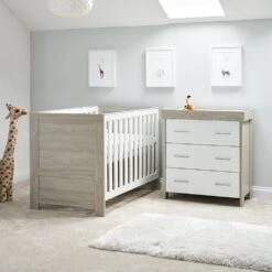 Obaby Nika 2 Piece Room Set- Grey Wash & White -Baby Products Store dge41p01lsp