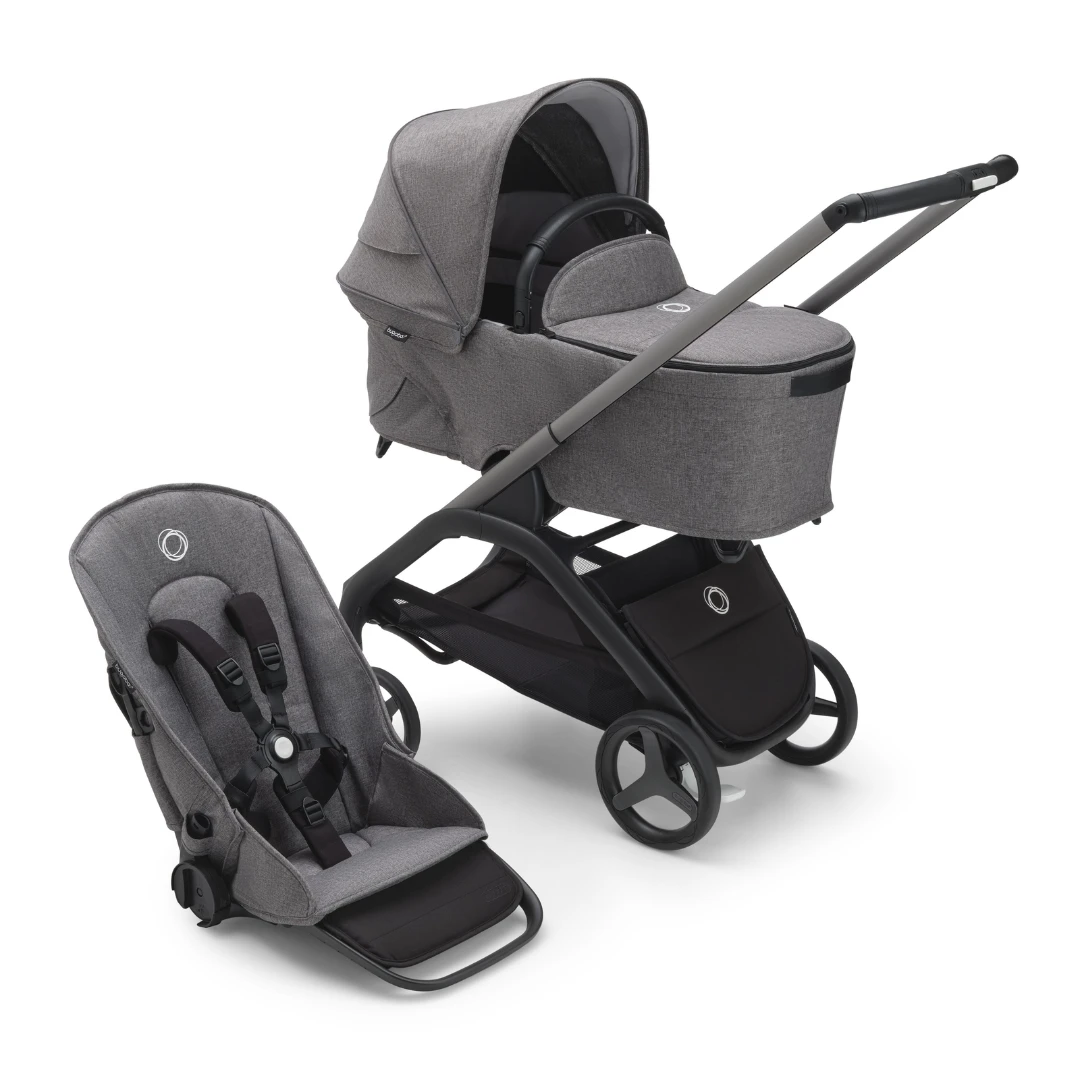 Bugaboo Dragonfly Complete Bundle - Graphite With Grey Melange 2 Bugaboo Dragonfly Complete Bundle - Graphite With Grey Melange - Image 2