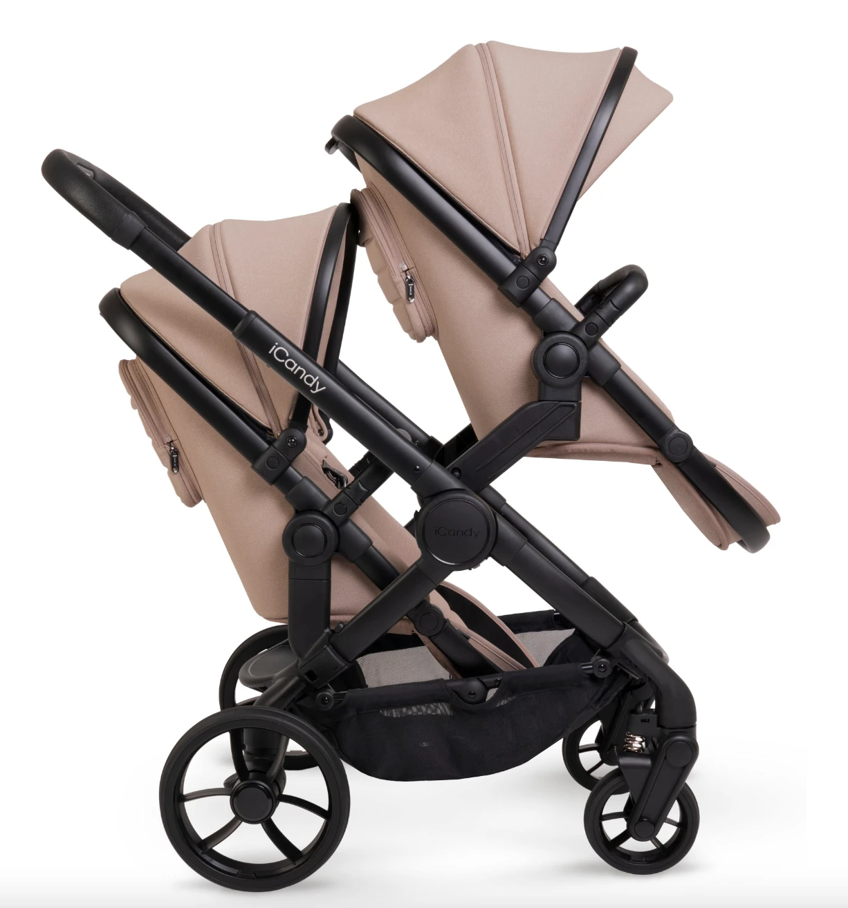 ICandy Peach 7 Double Pushchair - Cookie | Black Chassis 6 ICandy Peach 7 Double Pushchair - Cookie | Black Chassis - Image 6