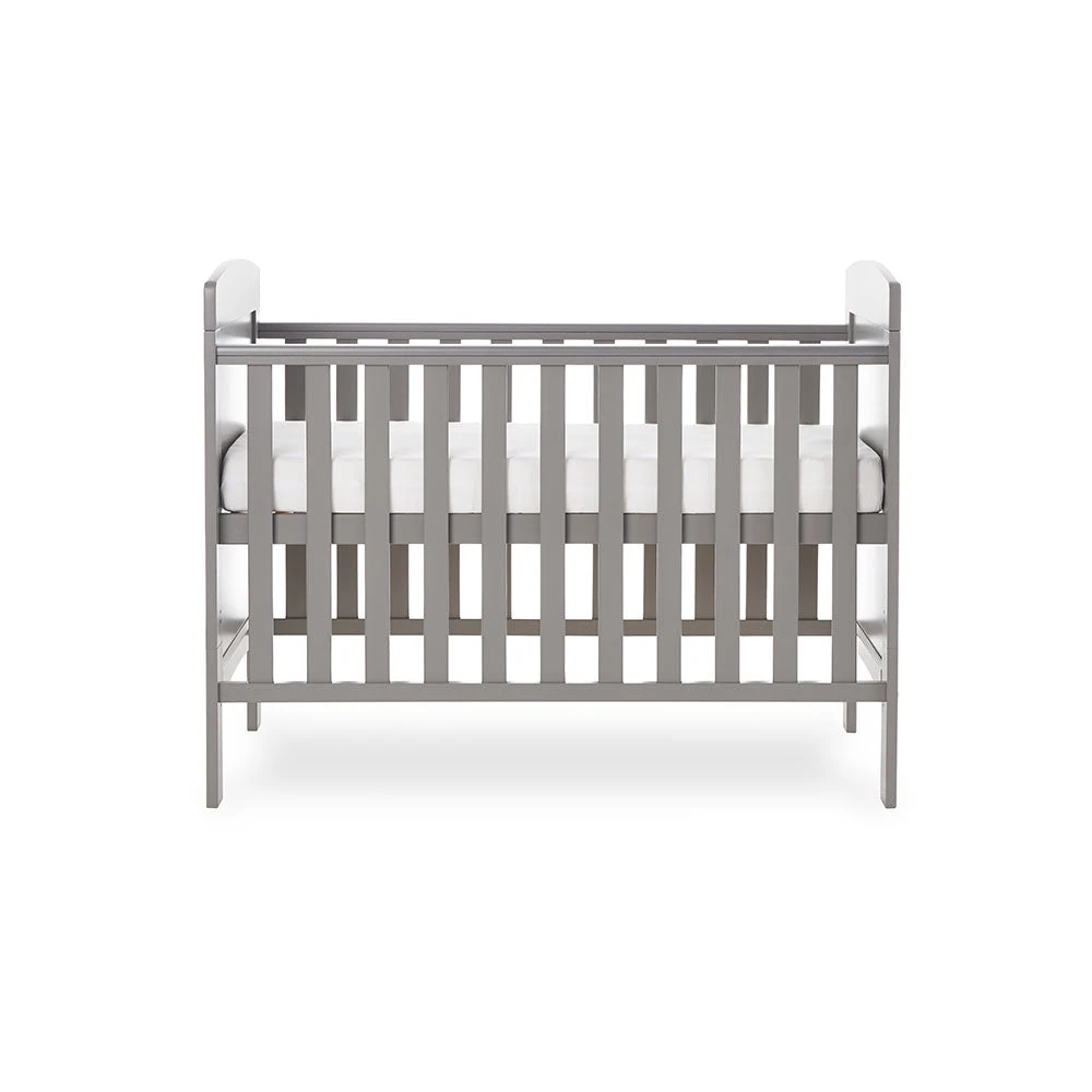 Obaby Grace Mini Cot Bed- Taupe Grey 5 Obaby Grace Mini Cot Bed- Taupe Grey - Image 5