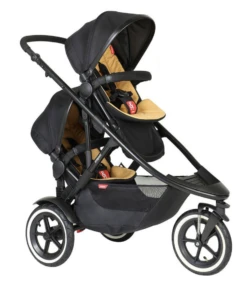 Phil & Teds Sport Verso Tandem Pushchair With Double Kit - Yellow