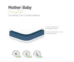 Mother & Baby First Gold Anti-Allergy Foam Cot Mattress (120cm X 60cm) -Baby Products Store e5103lsbgkv