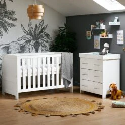 Obaby Nika 2 Piece Room Set- White Wash -Baby Products Store eha435qybt5