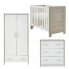 Obaby Nika 3 Piece Room Set- Grey Wash & White