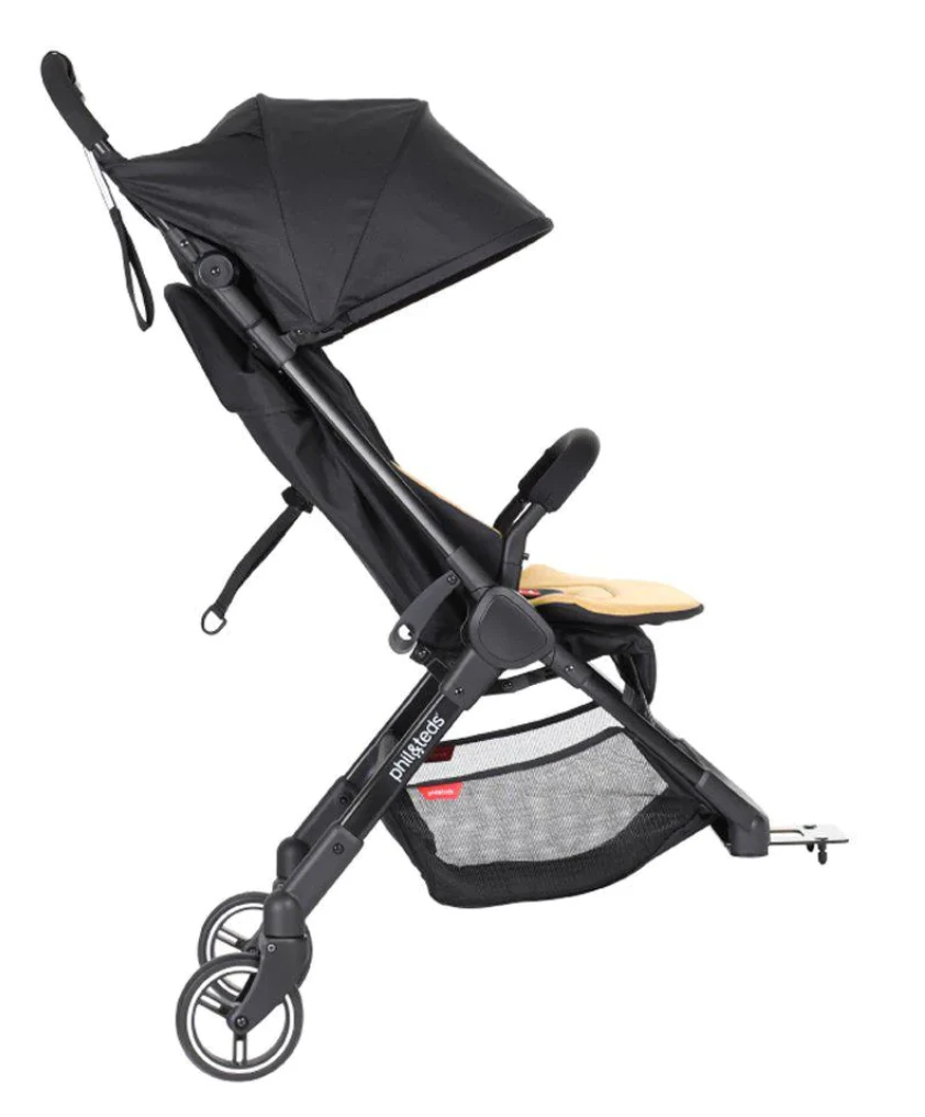 Phil & Teds Go Double Kit + Liner - Butterscotch Yellow 1 Phil & Teds Go Double Kit + Liner - Butterscotch Yellow