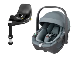 Maxi-Cosi Maxi Cosi Pebble 360 I-Size Group 0+ Car Seat & FamilyFix 360 Base Bundle | Essential Grey