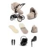 Egg 3 Stroller Luxury Travel System With Cybex Cloud T Car Seat | Feather