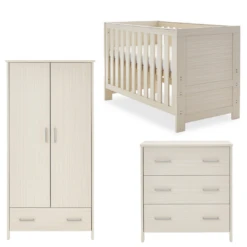 Obaby Nika 3 Piece Room Set- Oatmeal