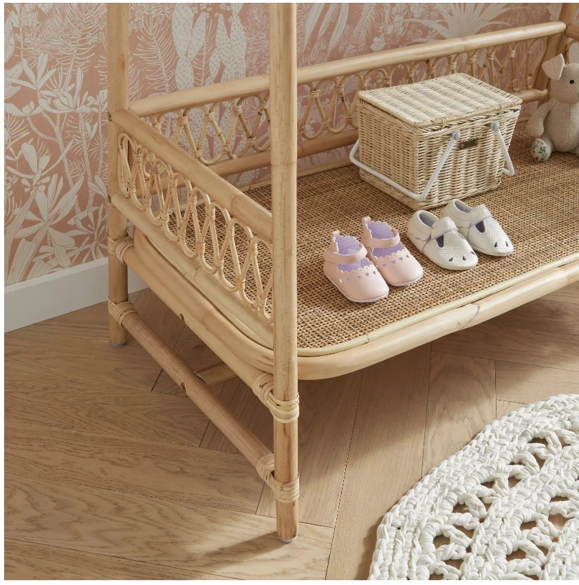 CuddleCo Aria Clothes Rail | Rattan 2 CuddleCo Aria Clothes Rail | Rattan - Image 2