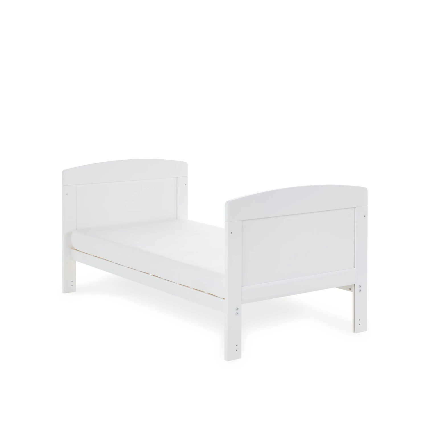 Obaby Grace Cot Bed & Fibre Mattress- White 8 Obaby Grace Cot Bed & Fibre Mattress- White - Image 8